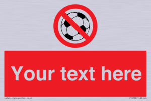 Custom No Ball Games Sign